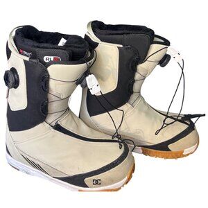 DC Control BOA Snowboard Boots Vibram Sole White Black Men’s Size 10
